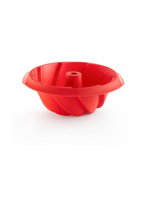 Molde Silicona Savarin Rojo Lékué 22cm