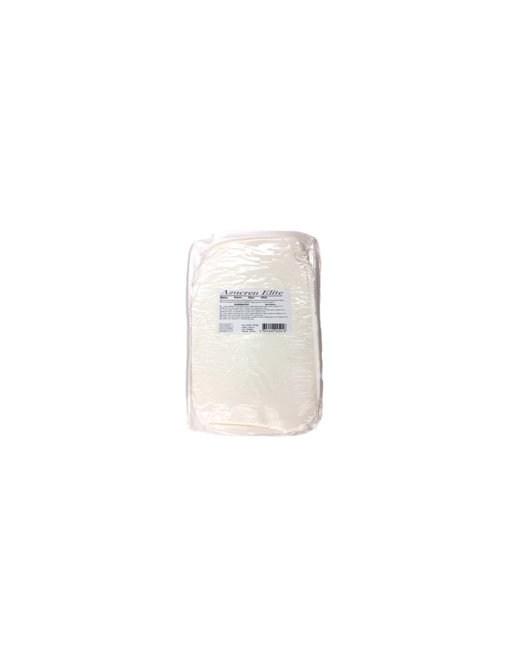 Fondant Blanco 2,5kg (sin E171) - Azucren Elite