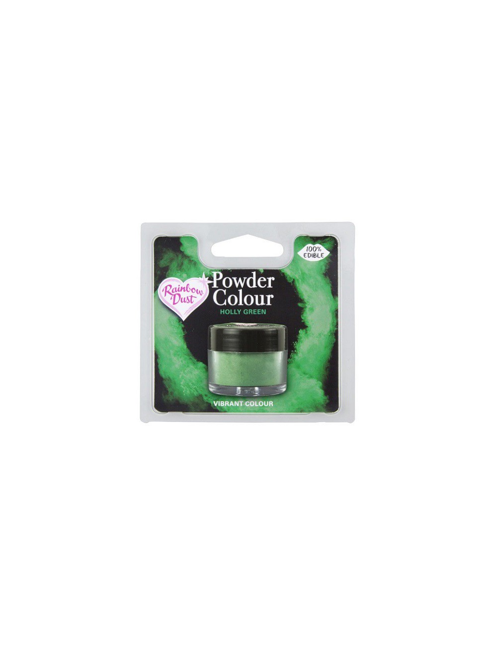 Purpurina Comestible Verde Rainbow Dust