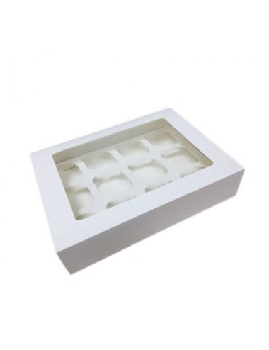 Caja 12 Cupcakes - Blanca