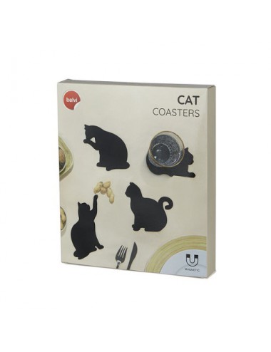 Set de 4 posavasos - Gato -...