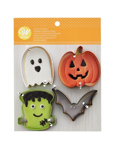 Set 4 cortadores Halloween...