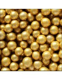Perlas Oro metalizadas 4mm...