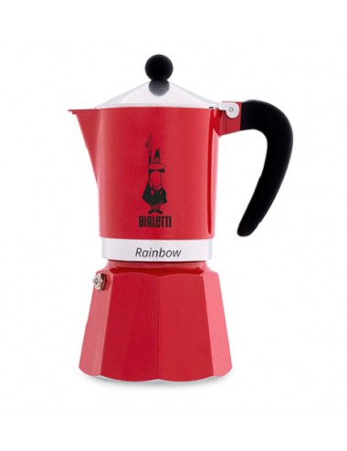 Cafetera Moka Rainbow Red...