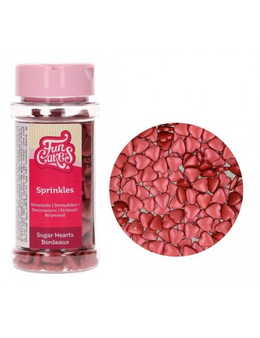 Sprinkles Corazones Burdeos...