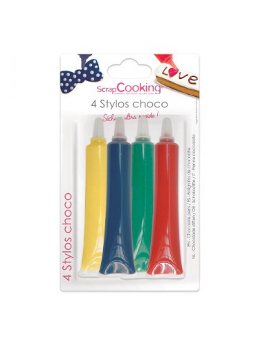 Set 4 Choco Pens (Rojo,...