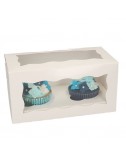 Caja 2 cupcakes - Blanca