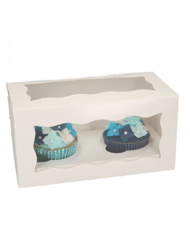 Caja 2 cupcakes - Blanca