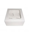 Caja 4 Cupcakes - Blanca