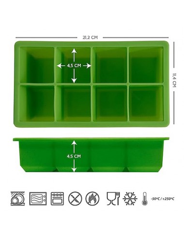 Molde de silicona para 8...